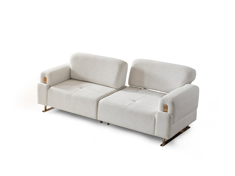 Law 4-pieces (2 Sofa & 2 Chair) Livingroom in White - 200-ELIF-LAW-A510-3311