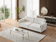 Law 4-pieces (2 Sofa & 2 Chair) Livingroom in White - 200-ELIF-LAW-A510-3311