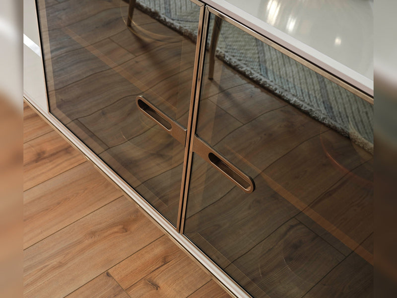 Law Diningroom (Consol With Mirror & Dining Table & 6 Dining Chair) - 200-ELIF-LAW-A512-DT-6-SET