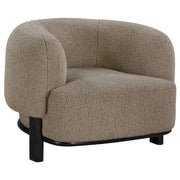 Lawler Upholstered Barrel Back Accent Chair Brown and Black - 903170