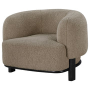 Lawler Upholstered Barrel Back Accent Chair Brown and Black - 903170
