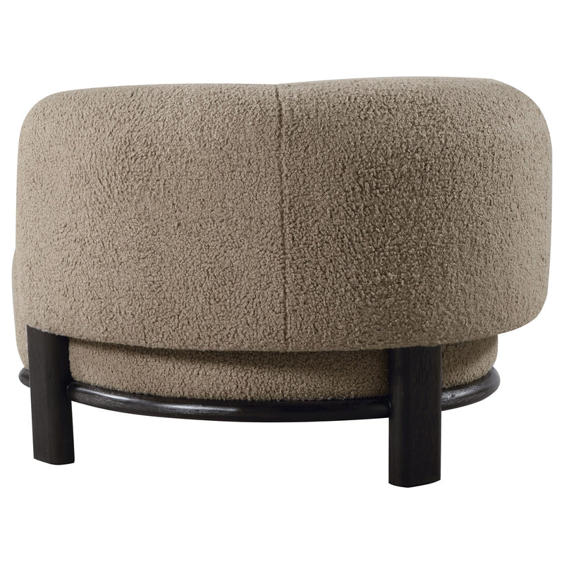 Lawler Upholstered Barrel Back Accent Chair Brown and Black - 903170