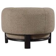 Lawler Upholstered Barrel Back Accent Chair Brown and Black - 903170