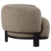 Lawler Upholstered Barrel Back Accent Chair Brown and Black - 903170