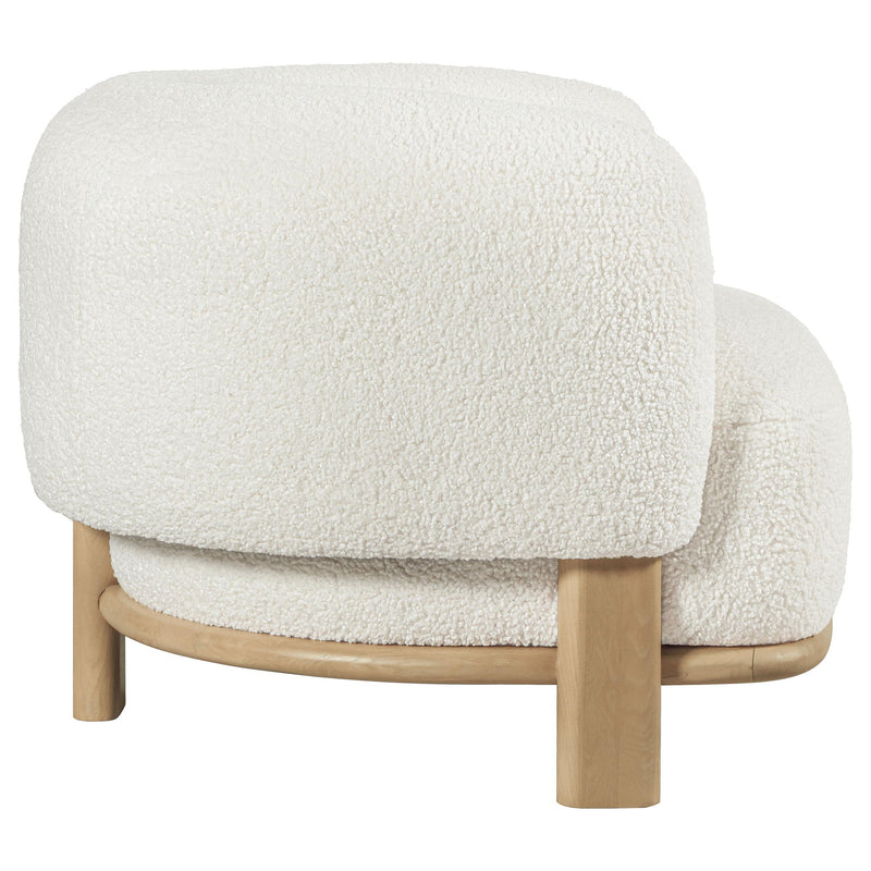 Lawler Upholstered Barrel Back Accent Chair Ivory and Natural - 903169
