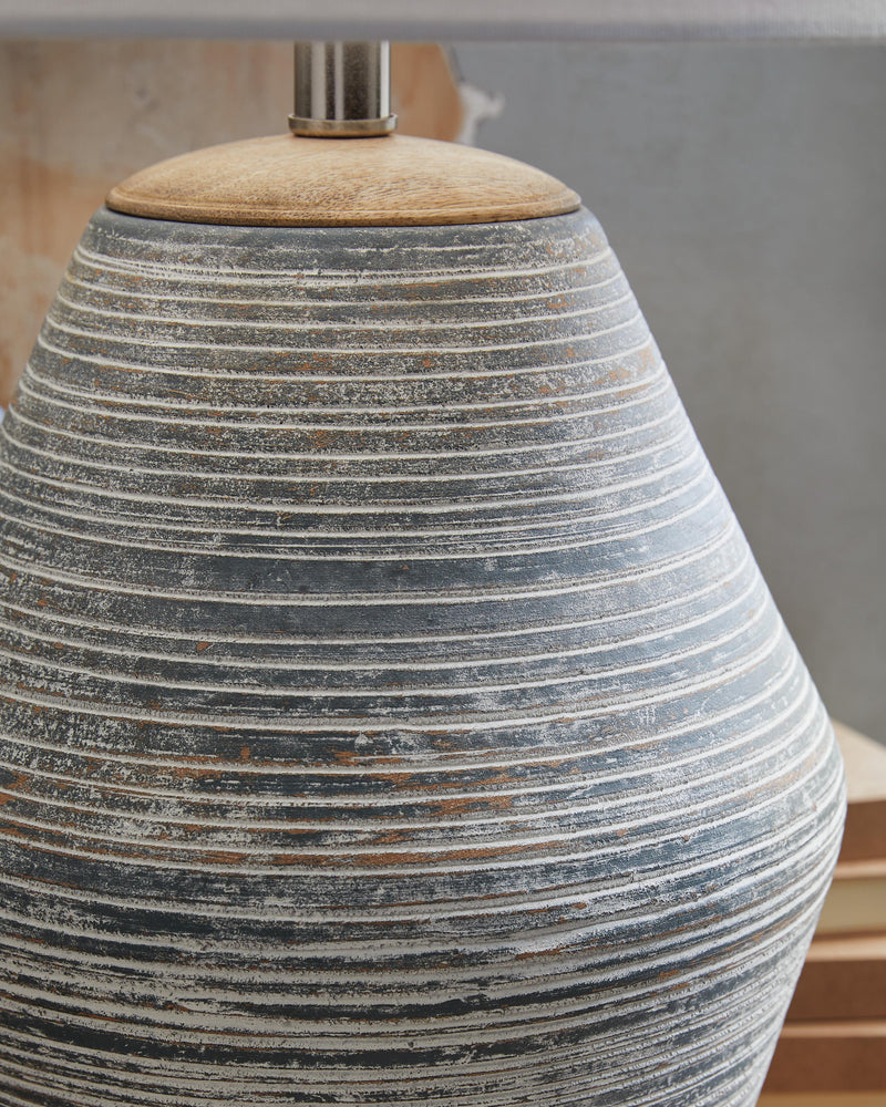 Lawrock Antique Blue Table Lamp - L100834