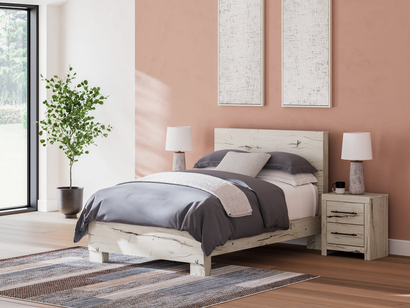 Lawroy Full Panel Bed with Dresser in Light Natural from Ashley - Luna Furniture