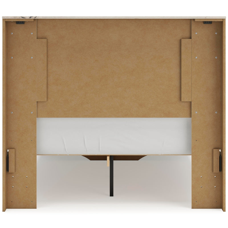 Lawroy Full Panel Headboard, Dresser, Mirror, Chest and Nightstand in Light Natural - PKG020535