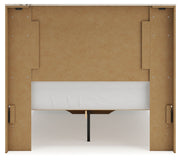 Lawroy Full Panel Headboard with Dresser and 2 Nightstands in Light Natural from Ashley - Luna Furniture
