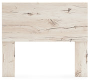 Lawroy Full Panel Headboard with Mirrored Dresser, Chest and 2 Nightstands in Light Natural from Ashley - Luna Furniture