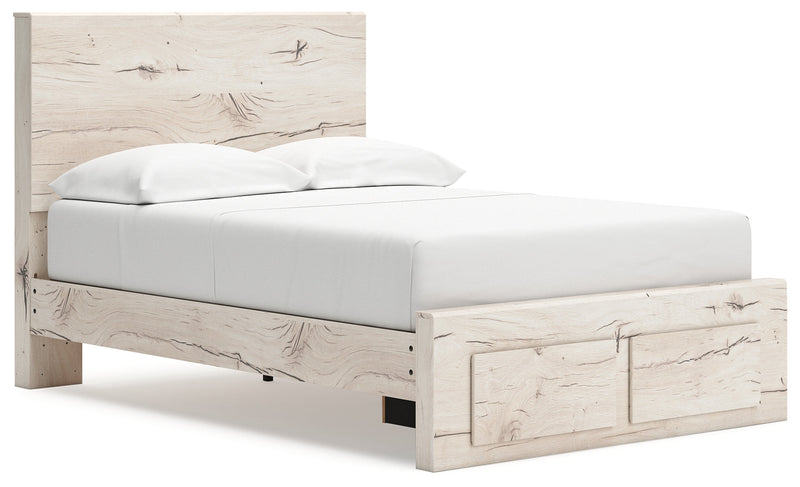 Lawroy Full Panel Storage Bed with Dresser in Light Natural from Ashley - Luna Furniture