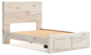 Lawroy Full Panel Storage Bed with Dresser in Light Natural from Ashley - Luna Furniture