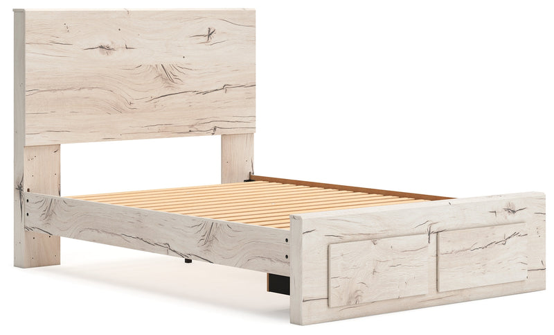 Lawroy Full Panel Storage Bed with Dresser in Light Natural from Ashley - Luna Furniture