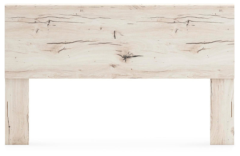 Lawroy King Panel Headboard, Dresser, Mirror and 2 Nightstands in Light Natural - PKG020519
