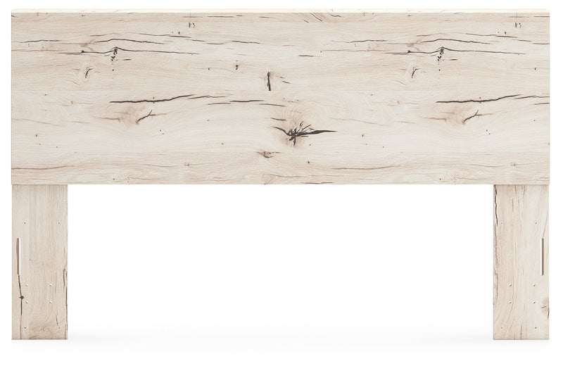 Lawroy King Panel Headboard with Dresser in Light Natural from Ashley - Luna Furniture