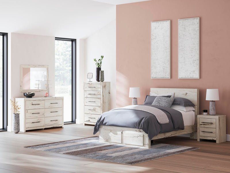 Lawroy Light Natural Full Panel Storage Bed - B2310B20