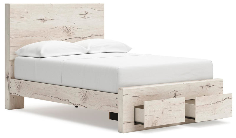 Lawroy Light Natural Full Panel Storage Bed - B2310B20