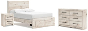 Lawroy Light Natural Full Storage Bed, Dresser and Nightstand - B2310B50