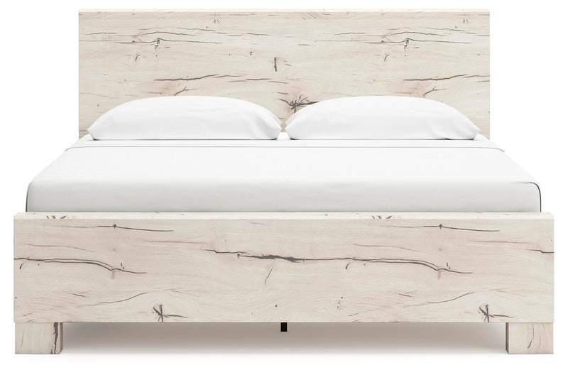 Lawroy Light Natural King Panel Bed with Storage - B2310B12