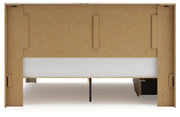 Lawroy Light Natural King Panel Bed with Storage - B2310B12