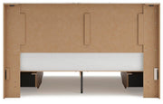 Lawroy Light Natural King Panel Bed with Storage - B2310B13