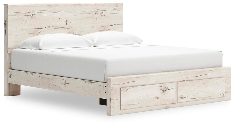 Lawroy Light Natural King Panel Storage Bed - B2310B11