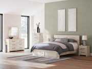 Lawroy Light Natural King Panel Storage Bed - B2310B11
