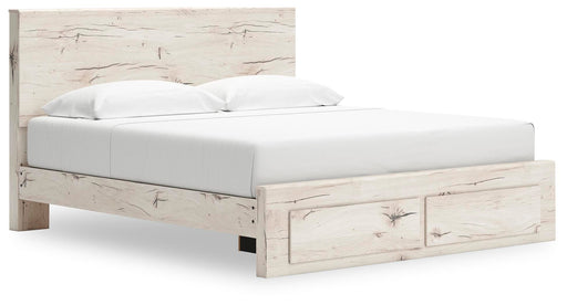 Lawroy Light Natural King Panel Storage Bed - B2310B11