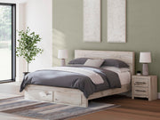 Lawroy Light Natural King Panel Storage Bed - B2310B11