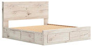 Lawroy Light Natural King Panel Storage Bed - B2310B14