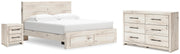 Lawroy Light Natural King Storage Bed, Dresser and Nightstand - B2310B39