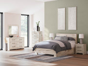 Lawroy Light Natural Queen Panel Bed with Storage - B2310B6
