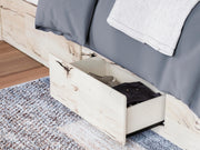 Lawroy Light Natural Queen Panel Bed with Storage - B2310B6