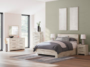 Lawroy Light Natural Queen Panel Bed with Storage - B2310B8