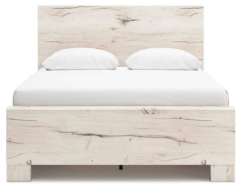 Lawroy Light Natural Queen Panel Bed with Storage - B2310B8