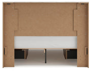 Lawroy Light Natural Queen Panel Bed with Storage - B2310B8
