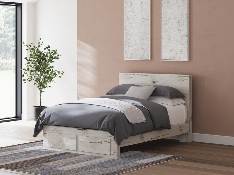 Lawroy Light Natural Queen Panel Storage Bed - B2310B4