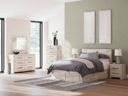 Lawroy Light Natural Queen Panel Storage Bed - B2310B9