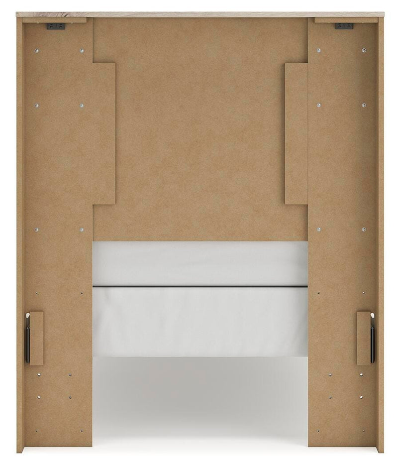 Lawroy Light Natural Twin Panel Bed - B2310B15