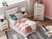 Lawroy Light Natural Twin Panel Bed with Storage - B2310B23