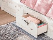 Lawroy Light Natural Twin Panel Bed with Storage - B2310B23
