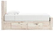 Lawroy Light Natural Twin Panel Bed with Storage - B2310B23