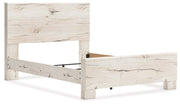 Lawroy Queen Panel Bed with 2 Nightstands in Light Natural from Ashley - Luna Furniture