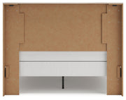 Lawroy Queen Panel Bed with 2 Nightstands in Light Natural from Ashley - Luna Furniture