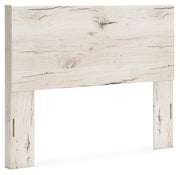 Lawroy Queen Panel Headboard with 2 Nightstands in Light Natural - PKG020511