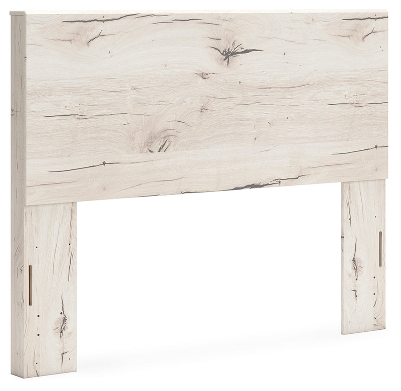 Lawroy Queen Panel Headboard with 2 Nightstands in Light Natural - PKG020511