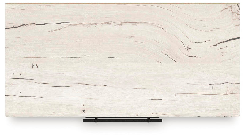 Lawroy Queen Panel Storage Bed, Dresser, Mirror and Chest in Light Natural - PKG020162