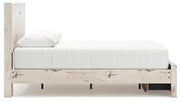 Lawroy Queen Panel Storage Bed with Dresser in Light Natural from Ashley - Luna Furniture