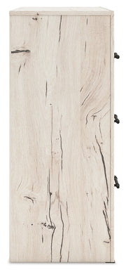 Lawroy Queen Panel Storage Bed with Dresser in Light Natural from Ashley - Luna Furniture