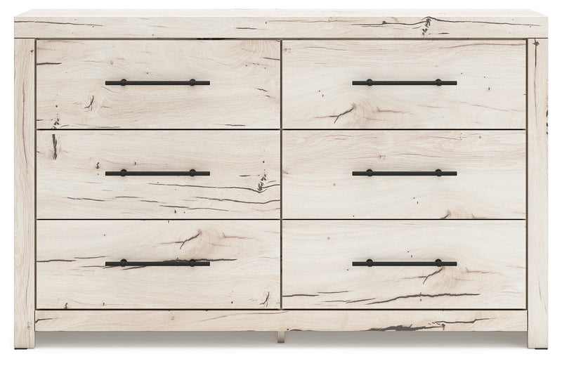 Lawroy Twin Panel Headboard with Dresser and 2 Nightstands in Light Natural from Ashley - Luna Furniture